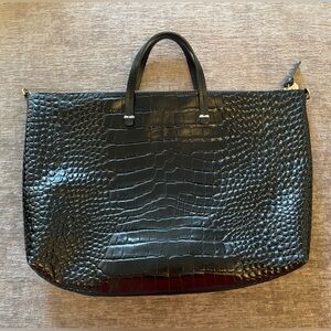 Clare V croc embossed handle tote, in perfect condition, no signs of wear!